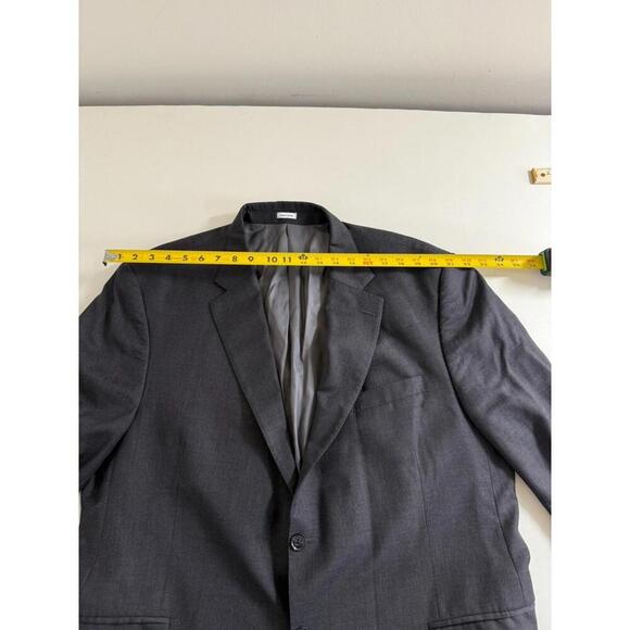 Peter Millar 2 Piece Wool Suit Mens Jacket 48R Pants 42x28 Gray - Picture 6 of 9